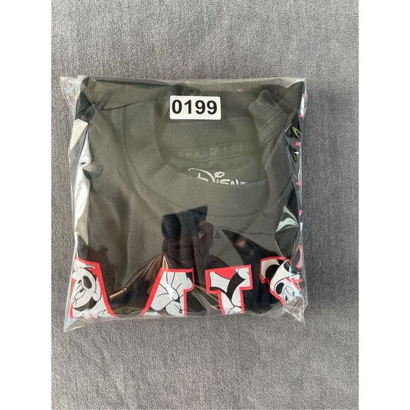 Minnie‎ Mouse Crop Tee Womens XL Black Disney Y2K Retro Style Disneyland Top - Picture 7 of 7